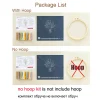 kit de broderie de pratique de fleurs pour adultes apprendre différentes compétences de broderie de fleurs pour débutant, cadeau de bricolage pour adultes