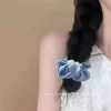 cravate de cheveux en perles de style coréen, bandeau élégant pour femmes, accessoires pour cheveux queue de cheval basse