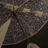 dessin animé sanrio hello kittys parapluie entièrement automatique mignon anime double usage plier double protection uv parasol jouet fille cadeau