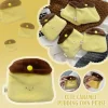 porte monnaie pudding caramel kawaii, mini sac de rangement, sac mignon, porte carte, écouteurs en peluche portable d1c0