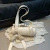 sac à main à nœud coréen pour femmes, design cylindrique, mode de luxe, sac à bandoulière simple et exquis, ceinture de verrouillage en argent, sac sous les bras haut de gamme