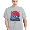 coton initial d t shirt hommes femmes harajuku esthétique surdimensionné t shirt drôle jdm légende voiture t shirt horizon r34 t shirt