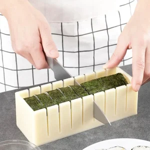 Machine à Sushi en plastique réutilisable, ronde et carrée en forme de cœur, rouleaux de Sushi Kimbap, Kit de moules, outils de fabrication de Sushi pour débutants Machine à Sushi en plastique réutilisable, ronde et carrée en forme de cœur, rouleaux de Sushi Kimbap, Kit de moules, outils de fabrication de Sushi pour débutants