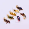Ornements créatifs de poisson Él, poisson Koi azole, cristal naturel, petit poisson, bureau, voiture, décoration de la maison, cadeau pour les amis