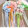 Épingle à cheveux avec sangle à nœud pour enfants, couvre chef tissé pour bébé, longue beauté, accessoires pour cheveux pour filles, nouvelle mode