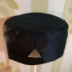 Casquette à Sushi respirante de Style japonais, résistante à l&rsquo;usure, couleur unie, casquettes à dessus plat, chapeau de Chef en maille confortable