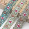 Ruban de fleurs brodé, coupe en dentelle ethnique, vêtements de bricolage, accessoires de sac, 1 mètre Ruban de fleurs brodé, coupe en dentelle ethnique, vêtements de bricolage, accessoires de sac, 1 mètre