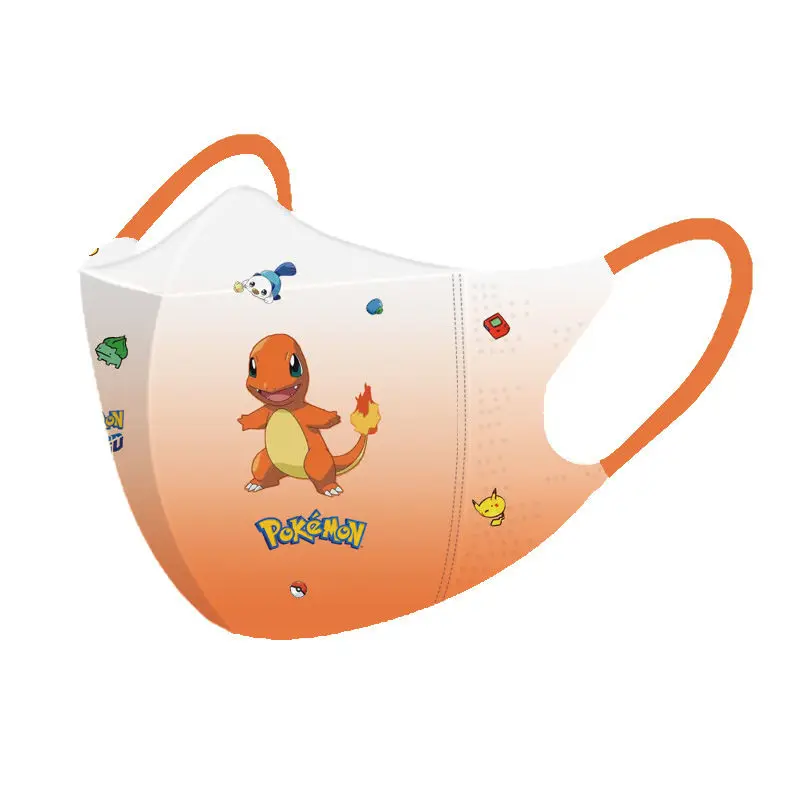 masque imprimé 3d de la série pokémon pour enfants, dessin animé, mignon, protecteur, poulet, emballé, étudiant, vente en gros, nouveau masque imprimé 3d de la série pokémon pour enfants, dessin animé, mignon, protecteur, poulet, emballé, étudiant, vente en gros, nouveau