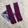 chaussettes deux parker en coton peigné doux pour femmes, mode rétro rayée, document assressenti, harajuku, sandales japonaises, chaussettes tabi, automne, hiver