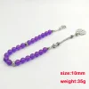 tasbih – bracelet en résine violette, accessoires à la mode turque, perles de prière à la main, cadeau eid misbaha