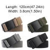 ceinture tressée élastique en nylon réglable, décontractée, design de marque de luxe, boucle en plastique, ceinture de loisirs avec fermeture en plastique