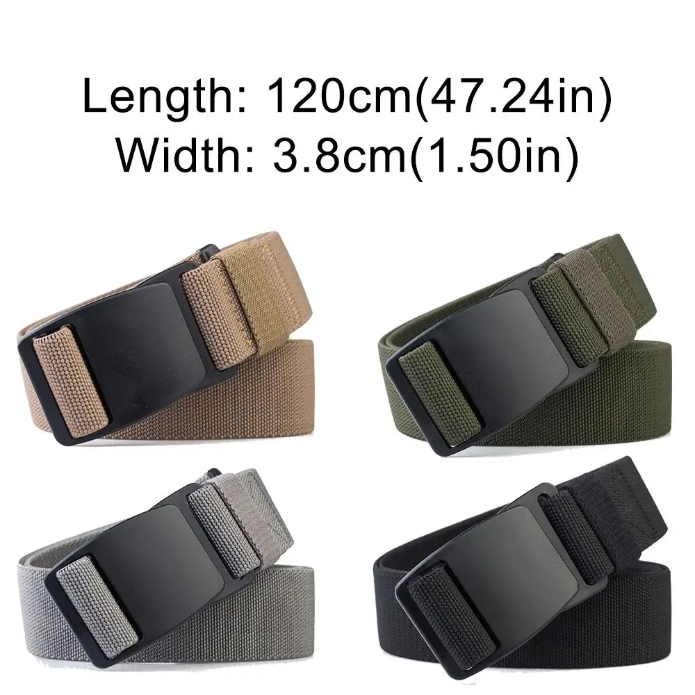 ceinture tressée élastique en nylon réglable, décontractée, design de marque de luxe, boucle en plastique, ceinture de loisirs avec fermeture en plastique ceinture tressée élastique en nylon réglable, décontractée, design de marque de luxe, boucle en plastique, ceinture de loisirs avec fermeture en plastique