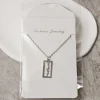 collier avec nom personnalisé japonais en acier inoxydable, pendentif avec lettre verticale, bijou minimaliste, cadeau