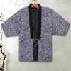 veste hanten en coton rembourré pour homme, kimono vintage japonais, cardigan traditionnel, haut chaud, vêtements de maison asiatiques, pyjamas d'hiver