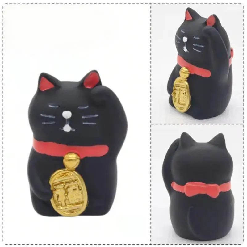 statue de chat japonais zakka, figurines miniatures en résine, jouets artisanaux, ornement de voiture, décoration de maison, accessoires de photographie statue de chat japonais zakka, figurines miniatures en résine, jouets artisanaux, ornement de voiture, décoration de maison, accessoires de photographie