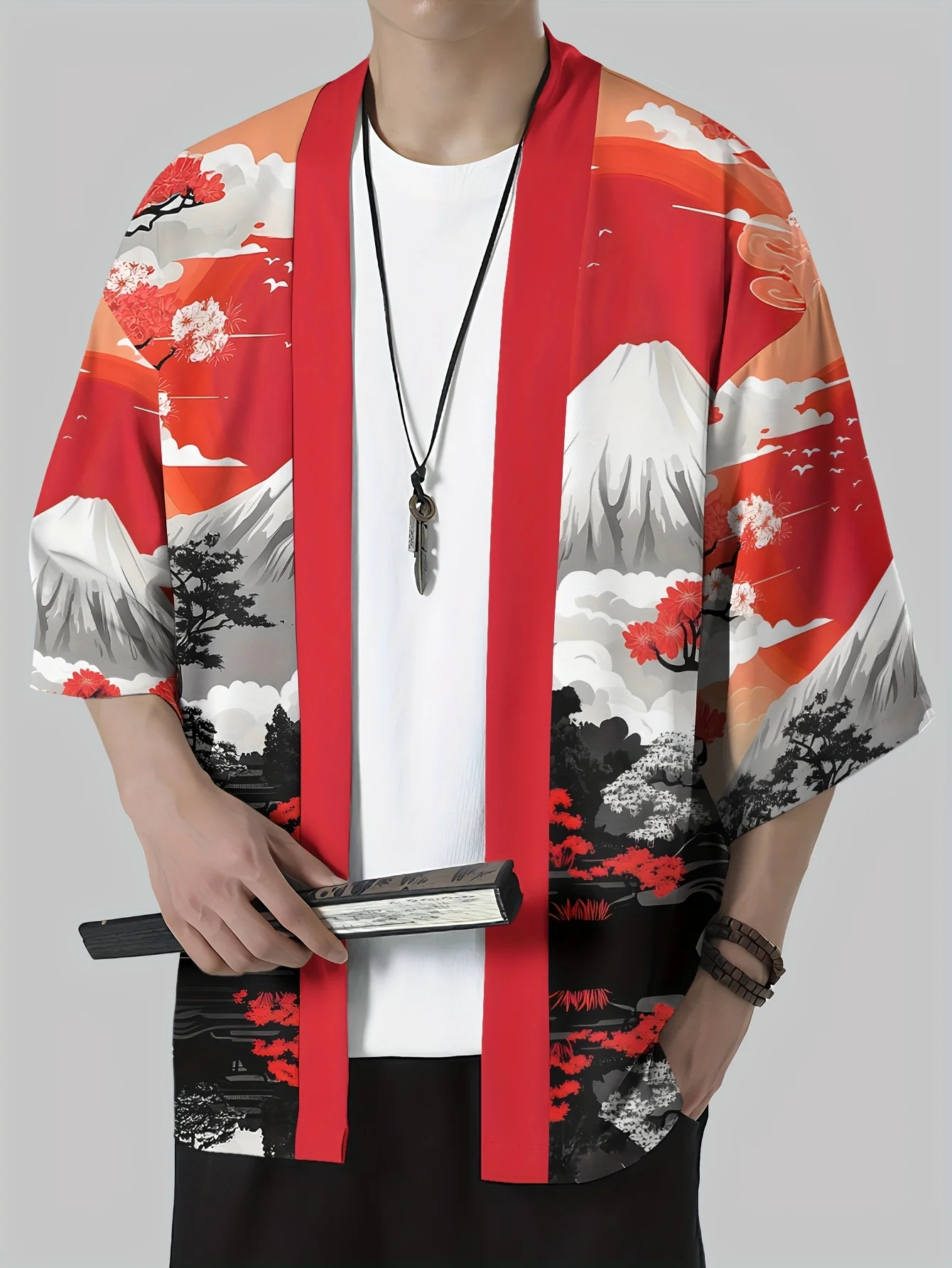 2025 kimono japonais pour hommes traditionnel japonais relief culture robe imprimée yukata vêtements japonais décontracté kimono ample 2025 kimono japonais pour hommes traditionnel japonais relief culture robe imprimée yukata vêtements japonais décontracté kimono ample