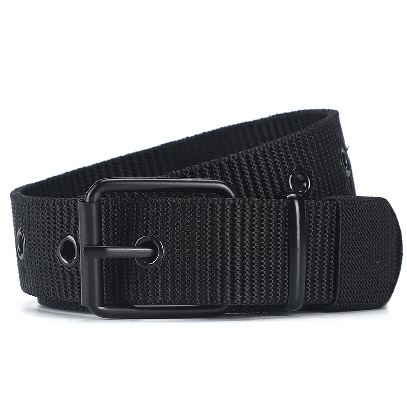 ceinture en toile poreuse avec oeillet pour hommes et femmes, ceinture chimjeans avec broche pour sports de plein air ceinture en toile poreuse avec oeillet pour hommes et femmes, ceinture chimjeans avec broche pour sports de plein air