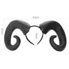 bandeau de sauna en corne de mouton fait à la main, accessoire d'anime, accessoire d'halloween, accessoire de cosplay gothique, demon evil, lolita