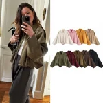 Vestes automne femmes 2025 nouveaux vêtements d’extérieur Chic élégant ample chaud femmes manteau rue jeunesse mode Joker manteau veste Vestes automne femmes 2025 nouveaux vêtements d’extérieur Chic élégant ample chaud femmes manteau rue jeunesse mode Joker manteau veste