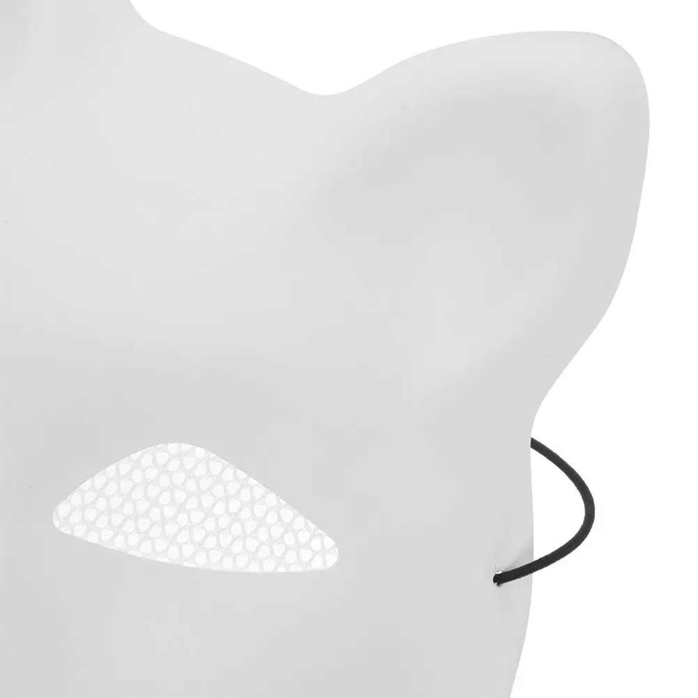 masque de visage de chat en fil de maille, blanc, embryon de renard, blanc, bricolage, halloween, demi masques d'animaux, fête de cosplay tim ade, 2 pièces masque de visage de chat en fil de maille, blanc, embryon de renard, blanc, bricolage, halloween, demi masques d'animaux, fête de cosplay tim ade, 2 pièces