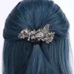 Pince à cheveux rétro Vintage en forme de fleur de papillon, Niche Style Punk, pince à cheveux en métal, Style foncé, personnalité, tendance, Cool, accessoires de coiffure Pince à cheveux rétro Vintage en forme de fleur de papillon, Niche Style Punk, pince à cheveux en métal, Style foncé, personnalité, tendance, Cool, accessoires de coiffure