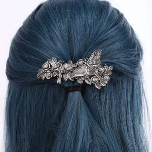 Pince à cheveux rétro Vintage en forme de fleur de papillon, Niche Style Punk, pince à cheveux en métal, Style foncé, personnalité, tendance, Cool, accessoires de coiffure