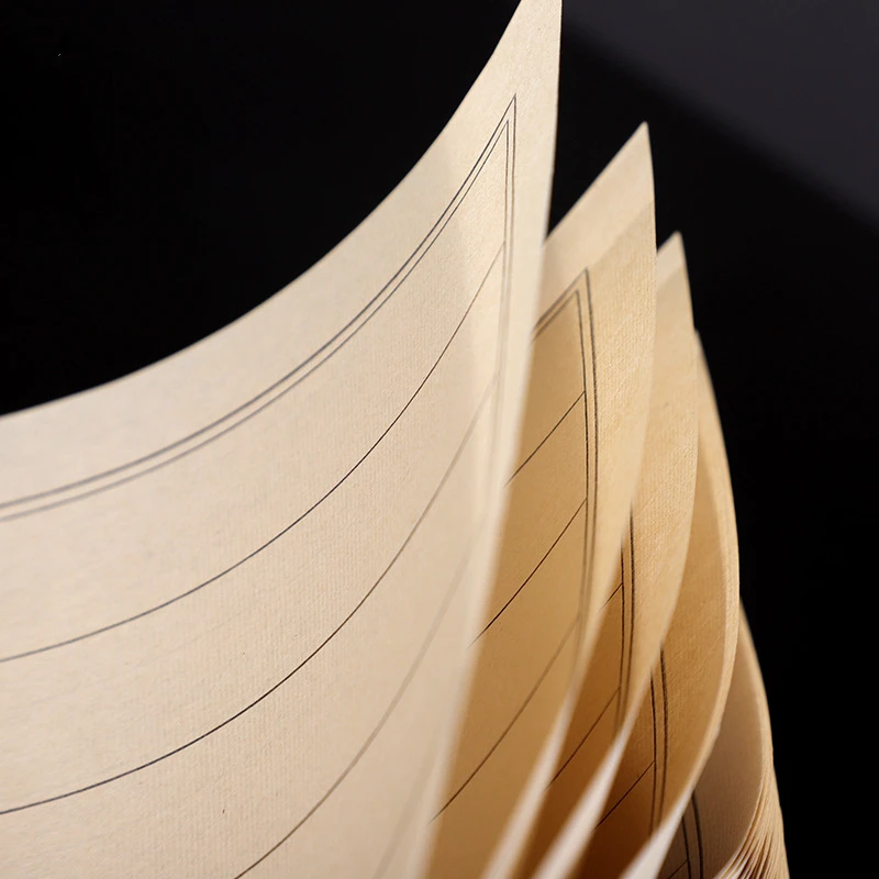 pinceau en papier xuan pour l'écriture antique, papier de riz à moitié mûr, petite jetée régulière, calligraphie de style chinois, pratique nous mêmes pinceau en papier xuan pour l'écriture antique, papier de riz à moitié mûr, petite jetée régulière, calligraphie de style chinois, pratique nous mêmes