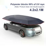 Parapluie de voiture plié, tente de transport mobile et étanche, parapluie de Protection Automobile Portable pour Camping en plein air et pêche Parapluie de voiture plié, tente de transport mobile et étanche, parapluie de Protection Automobile Portable pour Camping en plein air et pêche