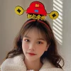 bandeau rouge 2024 bonne année bandeau mascotte dragon dessin animé dragon bandeau nouvel an mascotte enfant chapeaux