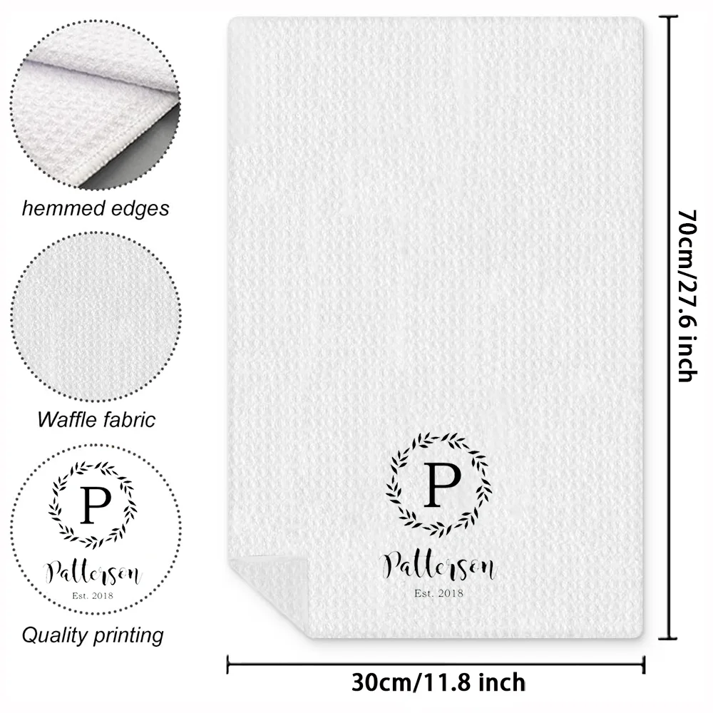 serviettes à thé personnalisées avec le nom et l'année, 1 pièce, accessoires de table de mariage exclusifs, maison, cuisine, salle de bain, cadeaux d'anniversaire serviettes à thé personnalisées avec le nom et l'année, 1 pièce, accessoires de table de mariage exclusifs, maison, cuisine, salle de bain, cadeaux d'anniversaire
