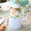 théière européenne en porcelaine osseuse, ensemble de tasses à thé anglais de l'après midi, cafetière en porcelaine de haute qualité, bouilloire résistante à la chaleur, 1000ml