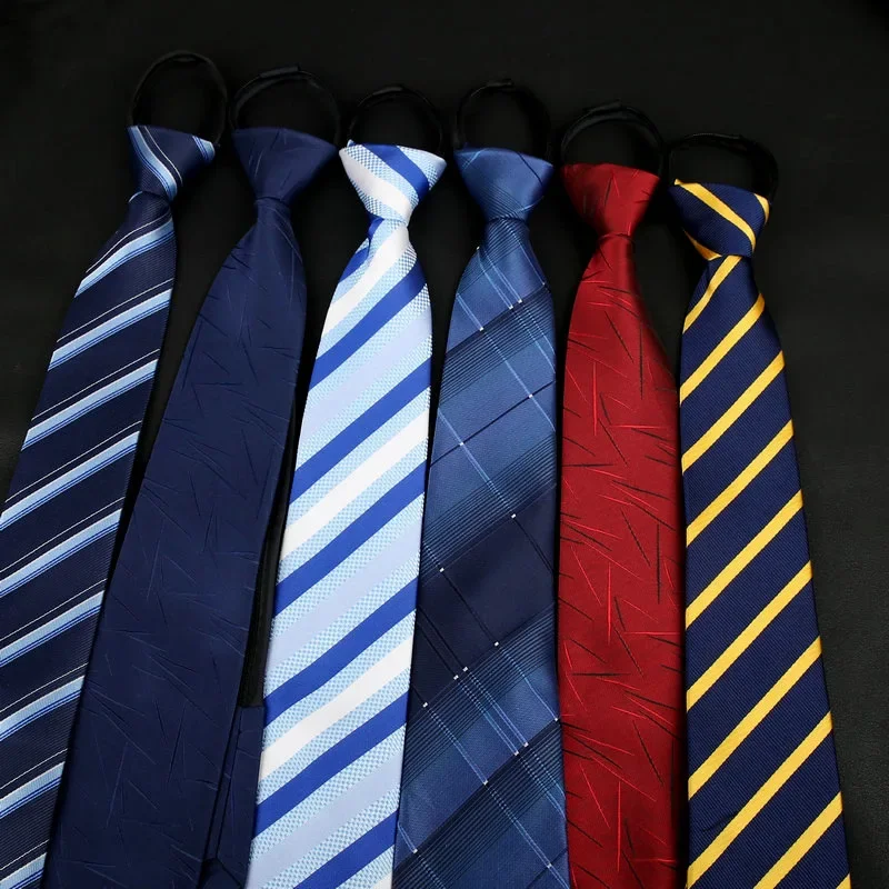 7cm8cm hommes cravate pré attaché affaires mariage facile à porter cravate fermeture éclair paresseux pré attaché style coréen solide plaid femmes cravate 7cm8cm hommes cravate pré attaché affaires mariage facile à porter cravate fermeture éclair paresseux pré attaché style coréen solide plaid femmes cravate