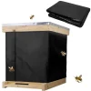 oxford – housse isolante réglable pour ruche d'abeille 600d, imperméable, coupe vent, pour temps froid, fournitures pour l'apiculture, hiver