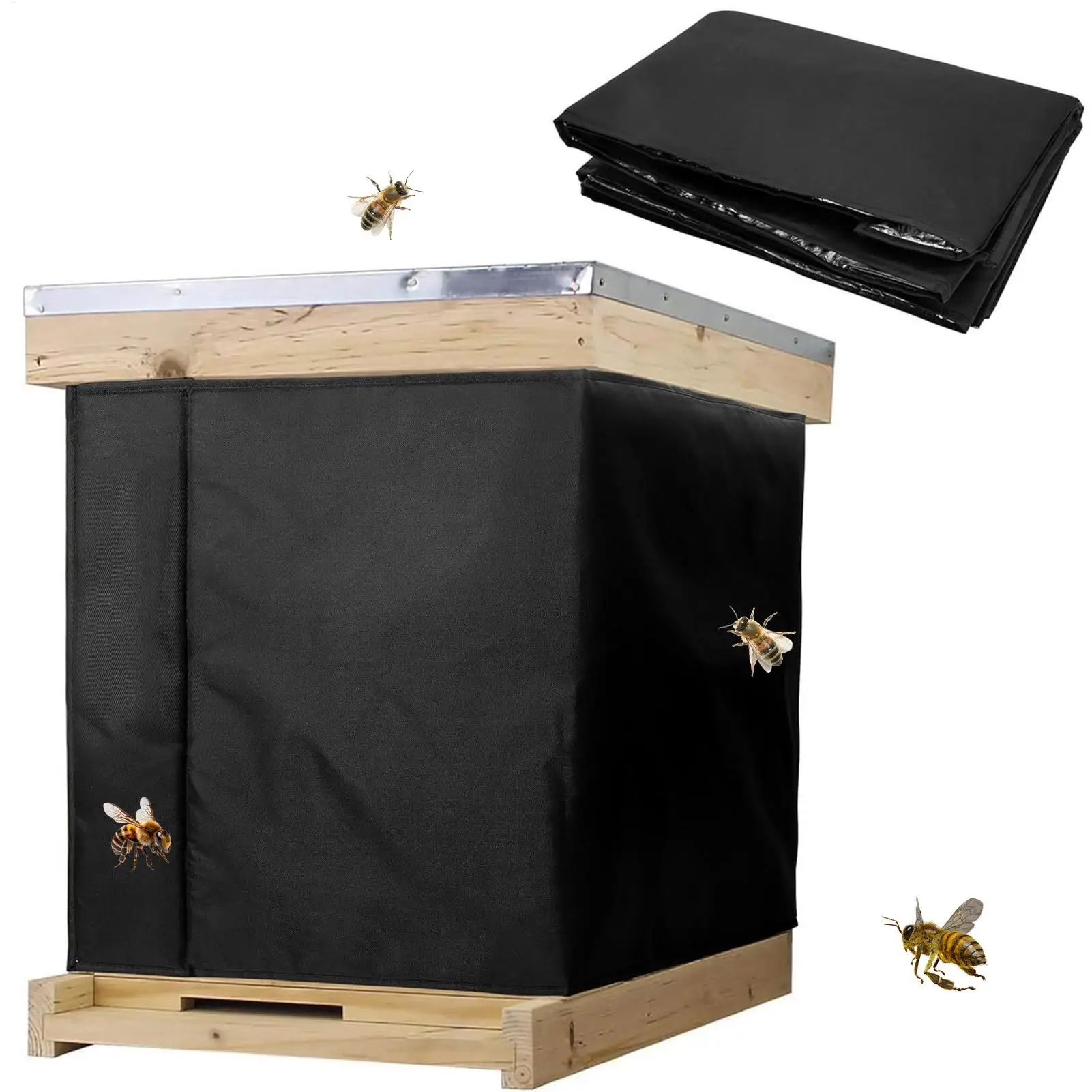 oxford – housse isolante réglable pour ruche d'abeille 600d, imperméable, coupe vent, pour temps froid, fournitures pour l'apiculture, hiver oxford – housse isolante réglable pour ruche d'abeille 600d, imperméable, coupe vent, pour temps froid, fournitures pour l'apiculture, hiver