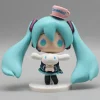 hatsune miku anime figurine tenant cannelle oeil de haricot kawaii décorations de table figurines d'action poupée modèle enfants toygift