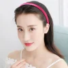 10mm satin bandeau femmes filles tissu couvert résine bandeaux en plastique bandeaux enfants bandes élastiques cheveux accessoires cheveux cerceau