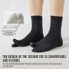 miiow chaussettes à bout fendu hommes japonais tabi chaussettes 100% pur coton chaussette longue cinq doigts deux orteils chaussette ninja geta anti odeur chaussette sport