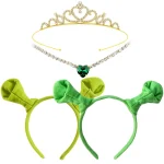 Fiona – bandeau couronne de Cosplay avec oreilles, accessoires de Costume, déguisement pour femmes adultes, accessoires fantaisie de carnaval d&rsquo;halloween