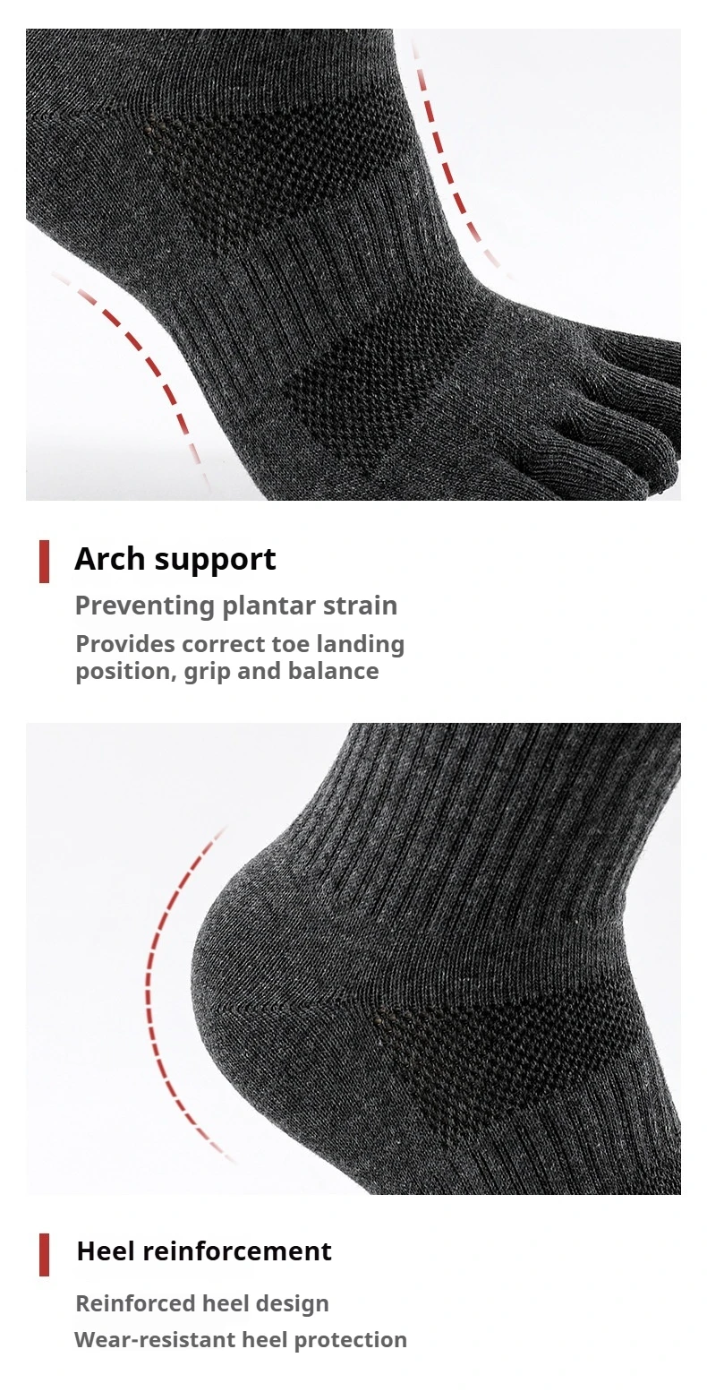 chaussettes à cinq doigts pour hommes, bout fendu, pur coton, respirantes, absorbant la sueur, déodorantes, toutes saisons, chaussettes courtes et longues pour le sport chaussettes à cinq doigts pour hommes, bout fendu, pur coton, respirantes, absorbant la sueur, déodorantes, toutes saisons, chaussettes courtes et longues pour le sport