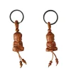fait à la main en trois dimensions gravure guanyin bouddha sculpture sur bois artisanat sac pendentif porte clés accessoires de voiture porte clés porte clés