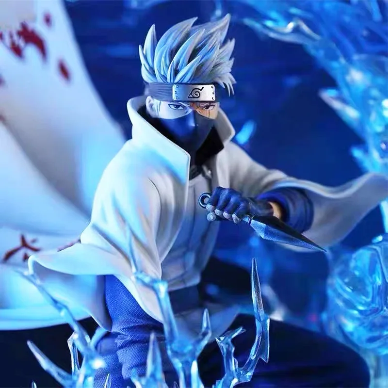 26 cm naruto hatake kakashi gk modèle anime figurines d'action faites à la main étui de bureau décoration ornement cadeau 26 cm naruto hatake kakashi gk modèle anime figurines d'action faites à la main étui de bureau décoration ornement cadeau