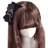 Épingle à cheveux gothique avec nœud papillon pour fille, pince à cheveux punk, épingle à cheveux Halloween Harajuku, 1PC