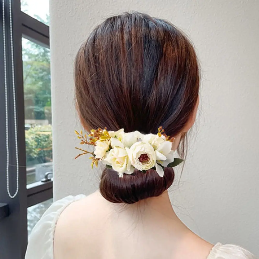 Épingles à cheveux fleur rose pour femmes et filles, peigne à cheveux pour mariées, coiffure de mariage, bord de mer, vacances, épingle à cheveux rose rouge rétro, mode Épingles à cheveux fleur rose pour femmes et filles, peigne à cheveux pour mariées, coiffure de mariage, bord de mer, vacances, épingle à cheveux rose rouge rétro, mode