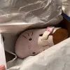 sanrio hello kitty mignon anime pantoufles été femme semelle épaisse chaussures plates doux dessin animé extérieur anti dérapant pantoufles fille cadeau