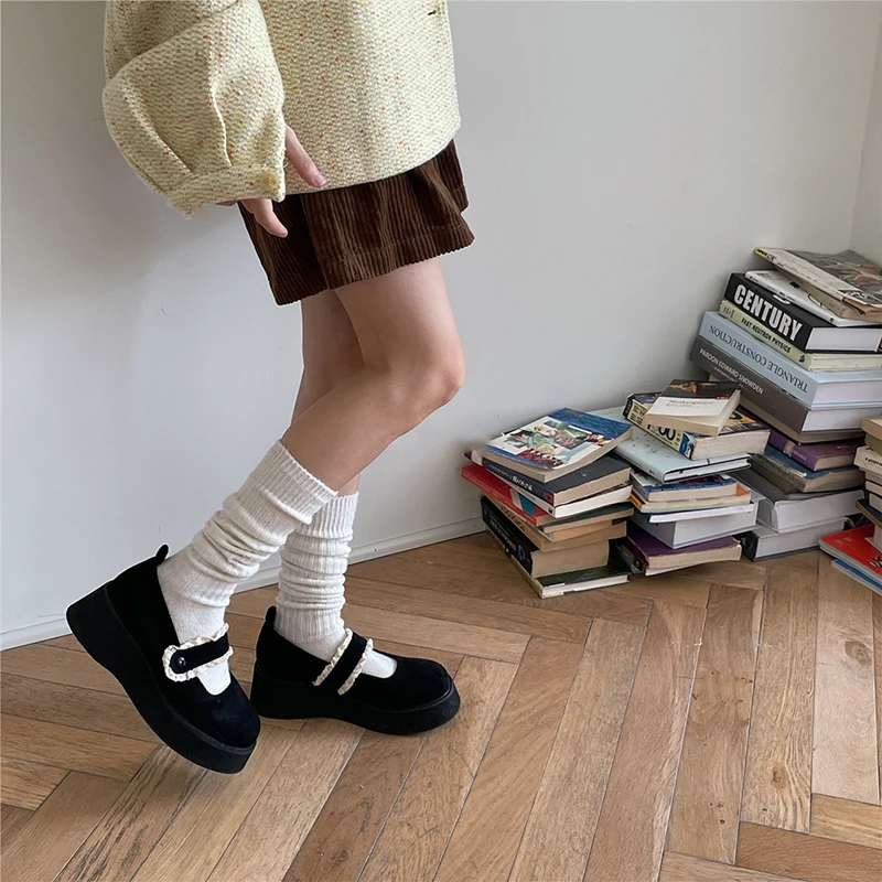 chaussettes chaudes chaussettes de sol chaussettes fille chaussettes de qualité chaussettes épaisses en laine de mollet pour femmes, couleur café, longueur au genou, empilées, japonaises, double illac, automne, hiver chaussettes chaudes chaussettes de sol chaussettes fille chaussettes de qualité chaussettes épaisses en laine de mollet pour femmes, couleur café, longueur au genou, empilées, japonaises, double illac, automne, hiver