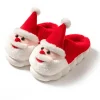 Pantoufles de maison Santa antidérapantes à fond épais pour hommes et femmes, pantoufles de noël d&rsquo;automne et d&rsquo;hiver, nouvelle tendance 2025