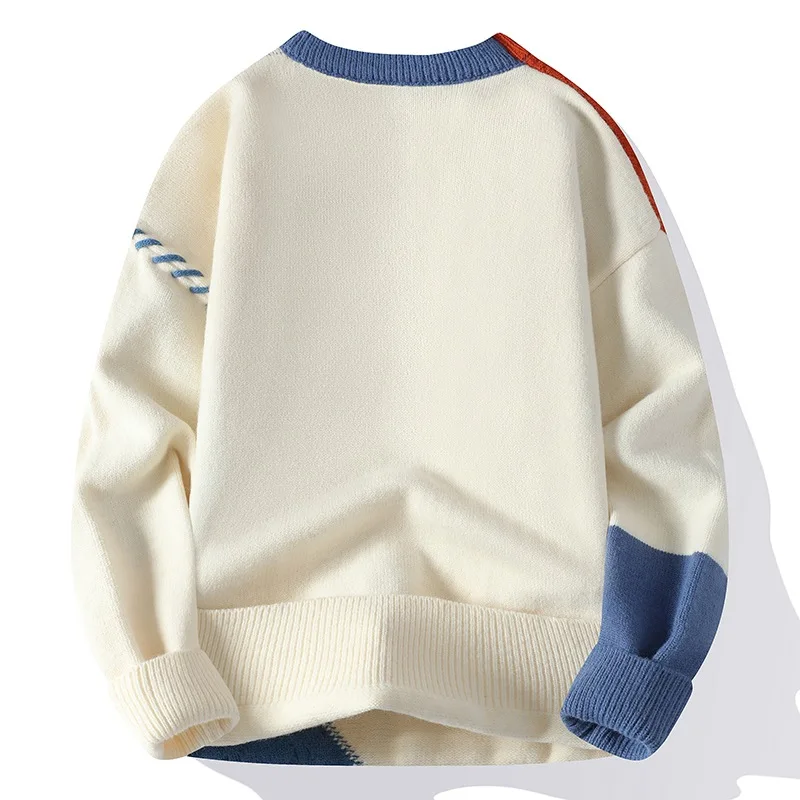 japonais transfrontalier vente chaude automne et hiver nouveau décontracté col rond base tricoté pull pull ample vêtements pour hommes japonais transfrontalier vente chaude automne et hiver nouveau décontracté col rond base tricoté pull pull ample vêtements pour hommes