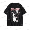japanese anime anya forger spy x family printed t shirt women men casual harajuku cute crewneck short sleeve coton t shirt