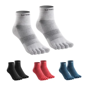 1/2/4 paire COOLMAX orteil chaussettes athlétique course évacuation de l&rsquo;humidité cinq doigts chaussettes respirant léger Marathon Sport orteil chaussettes