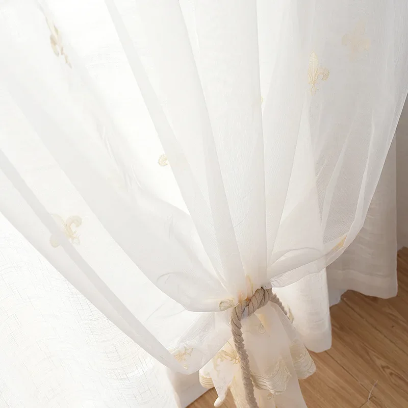 rideaux nordiques pour salon, salle à manger, chambre à coucher, rideau brodé, fil de maille frais et respirant, décoration verticale au sol, vente rideaux nordiques pour salon, salle à manger, chambre à coucher, rideau brodé, fil de maille frais et respirant, décoration verticale au sol, vente